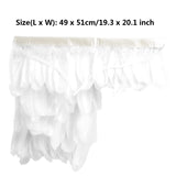 Black White Feather Cape Punk Gothic One Shoulder Shrug Shawl Wings Witch Costume Choker Collar Party Halloween Performance Show - www.sixcolors.us
