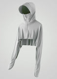 UV Protective Yoga Jacket Outdoor 2024 Sport With Hat Women Running Sunscreen Clothing Sun Protection Cycling Climbing Crop Coat - www.sixcolors.us