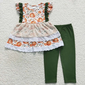 Latest Update Wholesale Kids Christmas Boutique Sets Toddler Bell Bottom Clothes Santa Baby Red Outfits