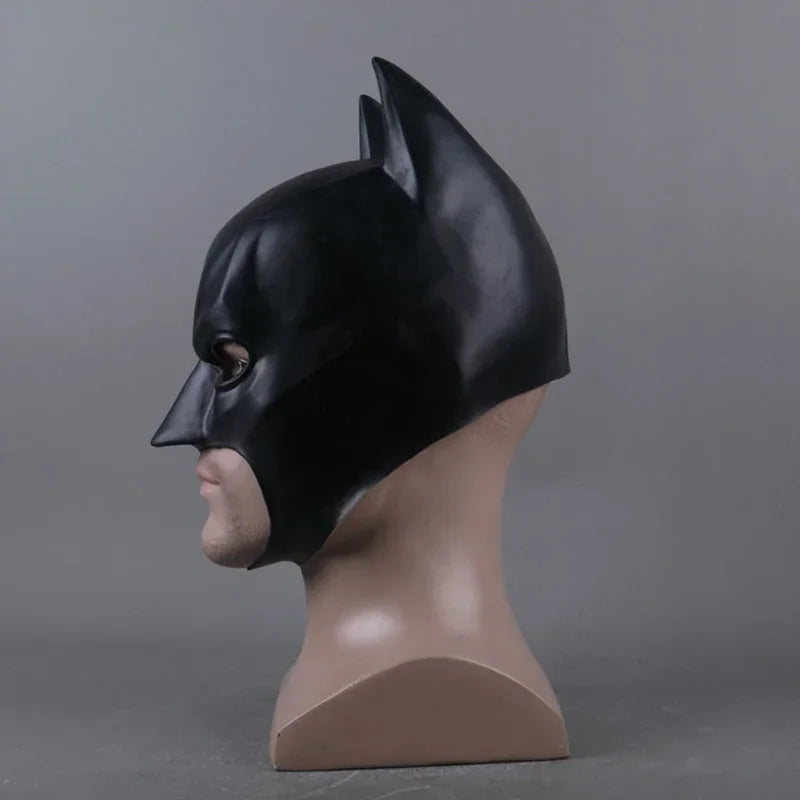 Batman Bruce Wayne Mask Cosplay Costume Superhero Movie Halloween Party Masks Party Short Black Latex Mask For Girlfriend Gift - www.sixcolors.us