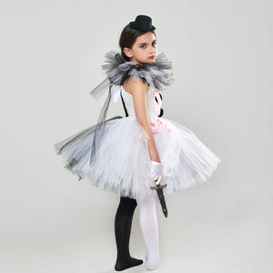 Halloween Girl Cosplay Costume Evil Joker Tutu Girl Carnival Performance Outfits Thriller Dress Up Children Halloween Clothes - www.sixcolors.us