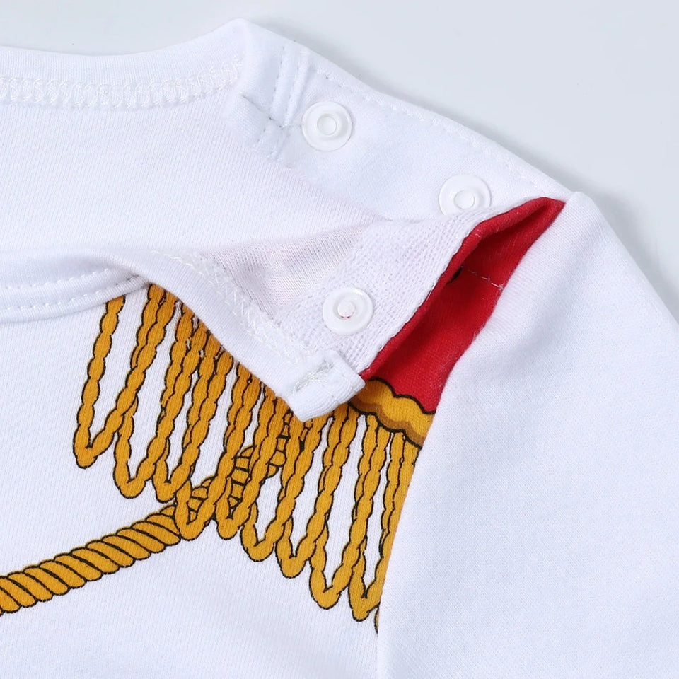 Toddler Boys Prince Costume Halloween Fireman Police Prisoner Pilot Outfit Infant Photography Carnival Cosplay Striped Clothes - www.sixcolors.us
