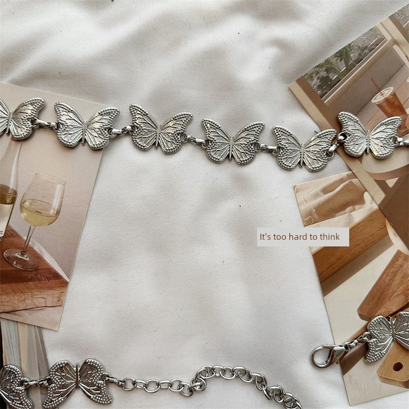 JK Niche Design Metal Belt Uniform Ins Waist Chain