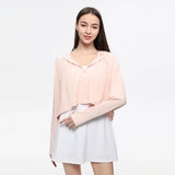 OhSunny Sun Protection Coat Coolchill Fabric Anti-UV Breathable Skin UPF50+ Quick Dry Hoodie Outdoors Summer Women Sport Jacket