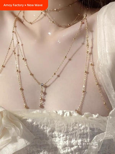 Accessible Luxury Tassel Couple Niche Style Men's and Women's Accessories Body Chains