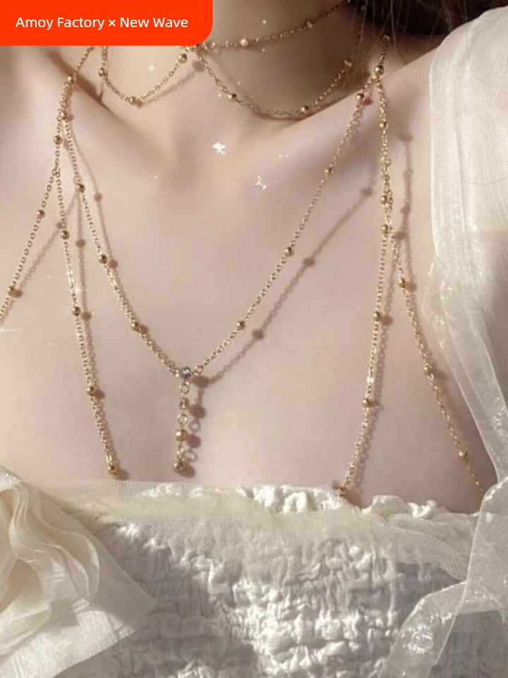 Accessible Luxury Tassel Couple Niche Style Men's and Women's Accessories Body Chains