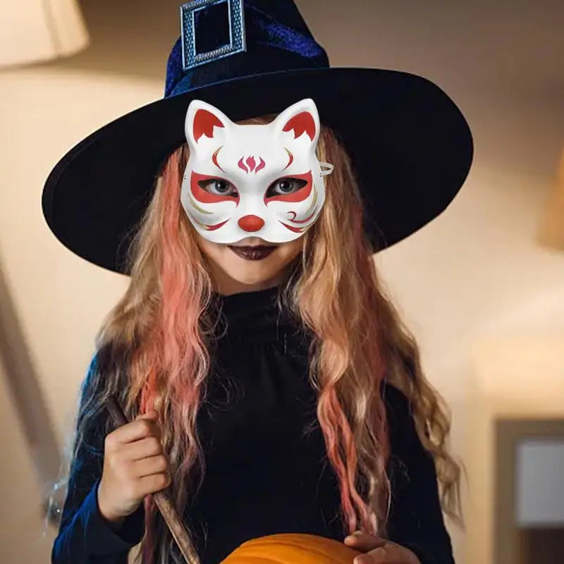 Cat Masques To Paint Blank Animal Dress Up Masques Half Face Cover Craft Masque Costume Accessories For Halloween Masquerade - www.sixcolors.us