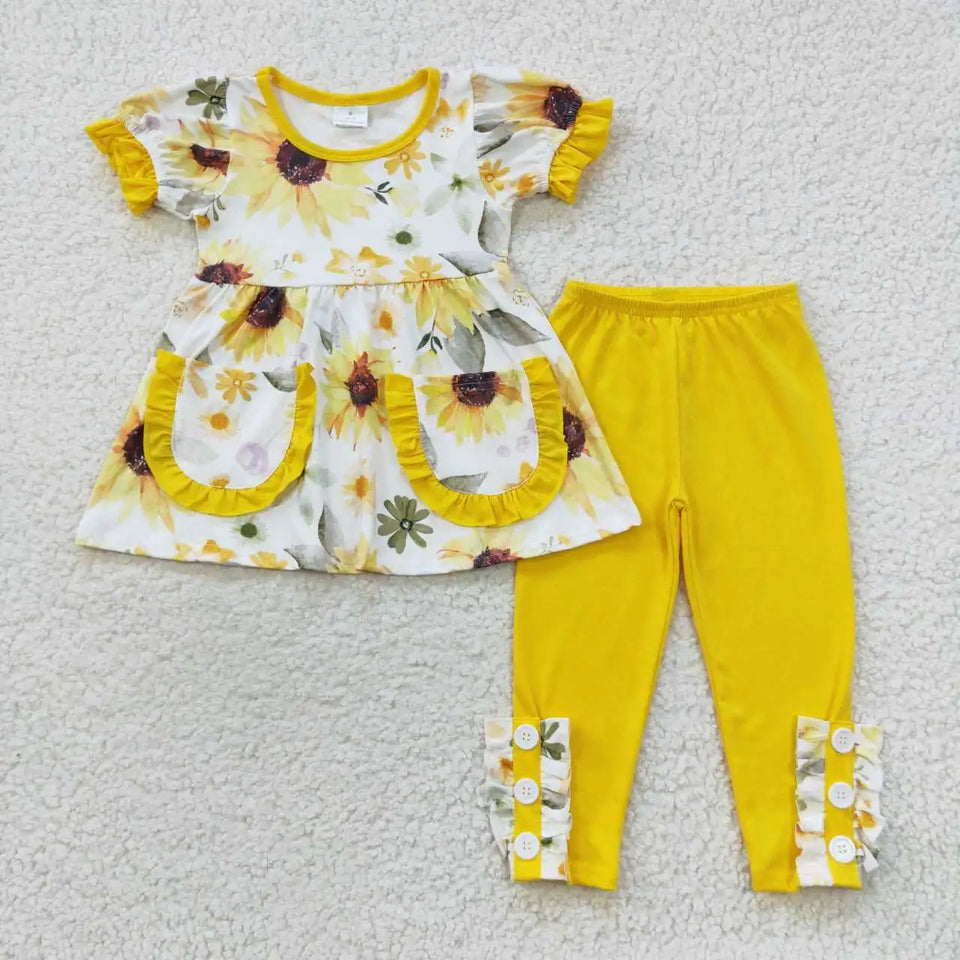 Latest Update Wholesale Kids Christmas Boutique Sets Toddler Bell Bottom Clothes Santa Baby Red Outfits