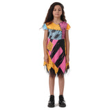 Girls Halloween Costume Ghost Nightmare Before Christmas Clothing Sally Cosplay Costume Children Carnival Party Princess Dress - www.sixcolors.us