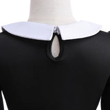 Black Costume Girls Dress for Kids Family Costumes Toddler Dress Halloween Cosplay Party Dress 3-12Y - www.sixcolors.us