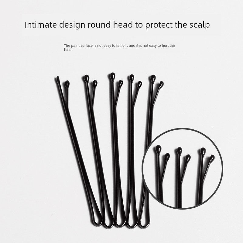 Black Headdress Hairpin Wave Fixed Clip