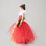 Kids Girl The Red Queen Halloween Cosplay TUTU Dress Party Carnival Princess Clothing Alice in Wonderland Christmas 2-10T - www.sixcolors.us