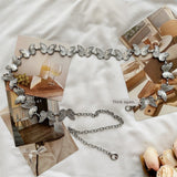 JK Niche Design Metal Belt Uniform Ins Waist Chain