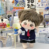 Camisole Skirt Preppy Cotton Doll‘s Clothes Tulip Plaid Idol Plush Doll Clothes Pearl Bow Knot 20cm Cotton Doll Outfit Kids