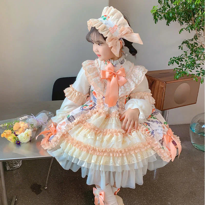 Vestidos Toddler Baby Girl Infant Princess Layer Lace Tutu Dress Wedding Kids Party Dress Children Birthday Prom Lolita Clothes