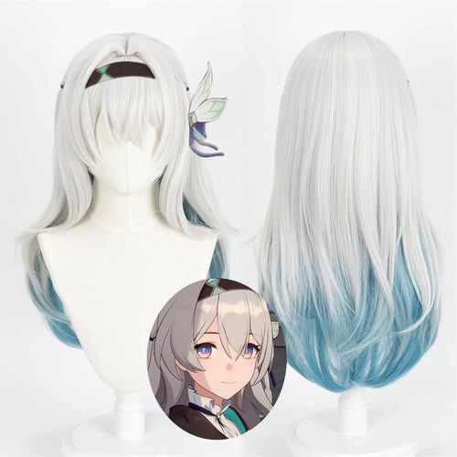 Game Honkai: Star Rail Firefly Cosplay Wig Adult Women Girls Long Heat Resistant Synthetic Hair Halloween Costume Props - www.sixcolors.us