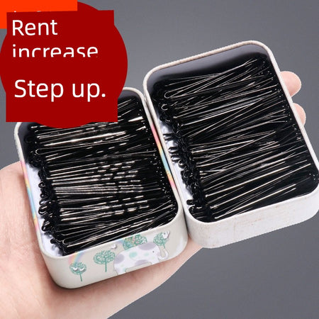 Black Headdress Hairpin Wave Fixed Clip