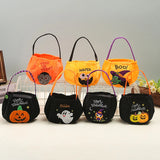 Non Woven Halloween Pumpkin Candy Bag Portable Candy Basket Trick Or Treat Kids Gift Packaging Halloween Party Supplies - www.sixcolors.us